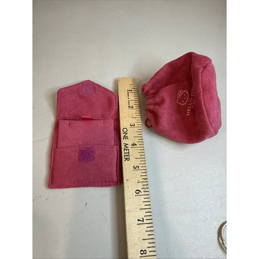 Hello Kitty for Diamonique Pink Pouch Insert Lot Vintage Jewelry Storage Case